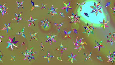 Kumaş desenli papatya çiçeği detayı. Tarafsız renklerde çiçekler.