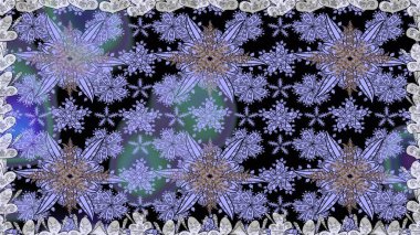 Çiçek kompozisyonu. Raster deseni. - Mavi çiçekler. Doğa. Çiçek kolajı. Küçük çiçekte güzel bir desen var. Çiçek arka planı.