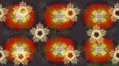 Raster kar taneleri deseni. Raster illüstrasyonu. Renkli arka planda güzel kar taneleri.