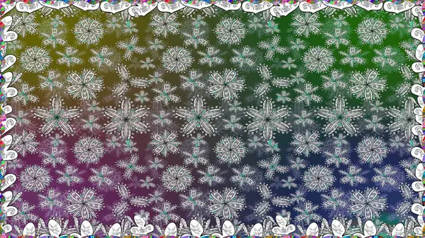 Ev dekorasyonu. Paisley baskı el çizilmiş elemanları. Fantezi çiçekler, doğal duvar kağıdı, çiçek dekorasyon kıvırcık illüstrasyon ile Dikişsiz desen.