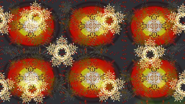 Raster kar taneleri deseni. Raster illüstrasyonu. Renkli arka planda güzel kar taneleri.