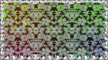 Raster illüstrasyonu. Kusursuz çiçek deseni. Gri renkli Asya tekstili.