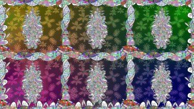 Klasik çiçek desenli. Sarma, tekstil ve duvar kâğıdı için kusursuz çiçek arkaplanı. Yumuşak pamuk tasarımı. Yumuşak fayans. Raster taze dokusu.