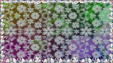 Raster illüstrasyonunda kusursuz çiçek deseni. Gri renkli çiçekler. Düz Çiçek Elementleri Tasarımı. Renkli Bahar Teması Kusursuz Arkaplan.