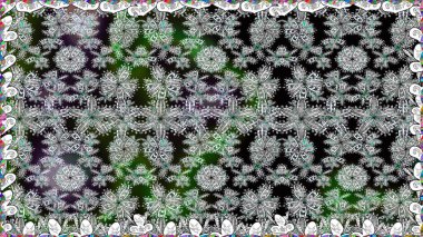 Küçük çiçekteki sevimli çiçek deseni. Raster illüstrasyonu. Gri renkli çiçekler.