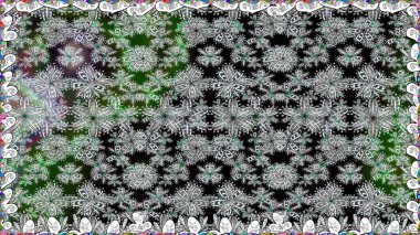 Renkli çiçekler. Kusursuz çiçek deseni. Raster illüstrasyonu. Asya tekstil tarzında. Raster illüstrasyonu.