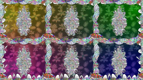 Klasik çiçek desenli. Sarma, tekstil ve duvar kâğıdı için kusursuz çiçek arkaplanı. Yumuşak pamuk tasarımı. Yumuşak fayans. Raster taze dokusu.