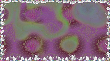 Raster illüstrasyonu. Yumuşak, mor renkte yaz çiçekleri. Raster çiçek desenli ve çiçekli..