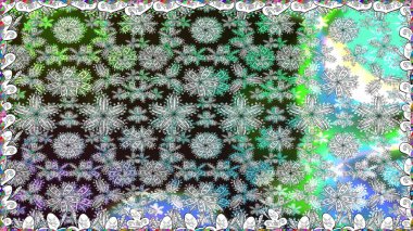 Çiçek süsü ile kusursuz desen. Raster illüstrasyonu. Gri renkli çiçekler.