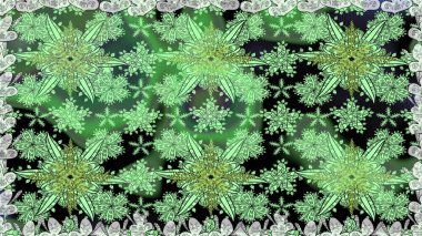 Yeşil çiçekli kusursuz desen, suluboya çiçek deseni, sevimli çiçek, duvar kağıdı, kart veya kumaş için fayanslı. Raster - stok.