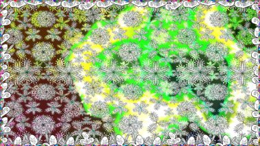 Renkli Bahar Temalı Kusursuz Arkaplan. Renkli çiçekler. Düz Çiçek Elementleri Tasarım Raster illüstrasyonu. Çiçeksiz desenli arka plan.