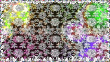 Çiçek. Gri renklerde. Raster illüstrasyonu. Kusursuz dekoratif arka plan, çiçek mandala.