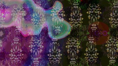 Gri renkli çiçekler. Raster düz çiçek çizim deseni. Tasarım hediye paketi, tebrik kartları, posterler ve afiş tasarımı.