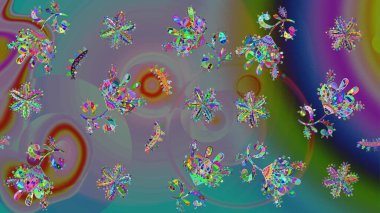 Düz Çiçek Elementleri Tasarımı. Sevimli çiçek raster deseni. Tarafsız renklerde çiçekler. Renkli Yaz Teması çizim şablonu.