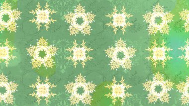 Raster illüstrasyonu. Anti-stres için soyut örnek sayfası. Yeşil renklerde.