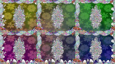 Raster suluboya çiçek deseni, narin çiçekler, yeşil çiçekler, tebrik kartı şablonu. Raster Güzel kumaş deseni.