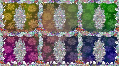 Sevimli çiçek desenli küçük çiçek. Raster resim. Dikişsiz Tony kumaş desen. Moda kumaş deseni.