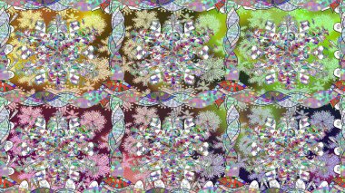 Nazik romantik baskı. Raster dikişsiz şirin çiçek deseni. Bahar mevsimi. Tatil havası..