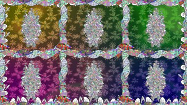 Yeşil lale çiçekli, pürüzsüz bir desen. Paket kağıdı için en iyisi. Doğal kozmetik ürünleri, parfüm, çiçekçi dükkanı için bahar ihalesi tasarımı. Karşılama ya da düğün geçmişi olarak kullanılabilir.