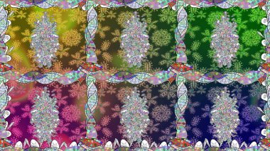 Beautiful fabric pattern. Raster illustration. Cute seamless floral print with spring flowers.