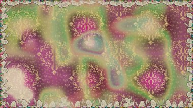 Şirin çiçekler. Satır seamless modeli. Rasterleştirme Trendy kumaş deseni.