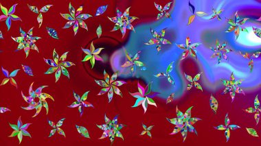 Büyük bir çiçek boyası seti. Raster şirin suluboya çiçek desenleri çiziyor. Kartlar, davetiyeler, tarih kartları ve daha fazlası için kullanılabilir.