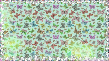 Kusursuz renksiz desen. Tekrarlanan karalamalar. Tarafsız bir arkaplanda el çizimi. Mistik, semboller..