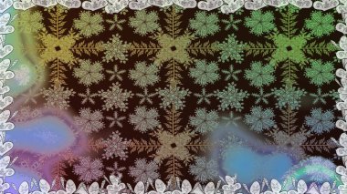 Düz Çiçek Elementleri Tasarım Raster illüstrasyonu. Çiçekli, suluboya desenli kusursuz çiçek deseni. Kahverengi renkte çiçekler. Renkli Bahar Teması Özelliksiz Arkaplan.