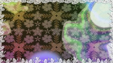 Raster. Düz Çiçek Elementleri Tasarımı. Renkli Bahar Teması Kusursuz Arkaplan.