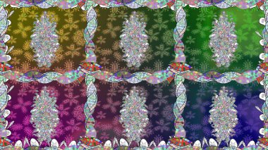 Soyut zarafet, çiçekli arkaplan deseni. Raster Güzel kumaş deseni.