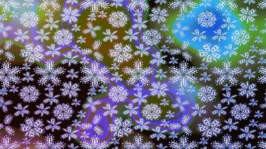 Raster illüstrasyonundaki çiçek desenli çizim. Mor renkte çiçekler.