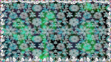 Şirin çiçekli, desenli, renksiz bir desen. Elle çizilmiş çiçek deseni (fayans). Tekstil için suluboya desensiz.