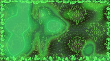 Kumaş, tekstil, duvar kağıdı baskısı için. Raster illüstrasyonu. Kusursuz bir geçmişi var. Renkli desenli, çiçekli ve dekoratif elementli kusursuz desen. Antika retro tarzı.