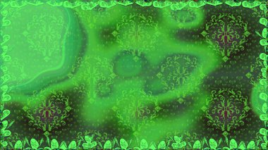 Raster - stok. Vadinin yeşil renkli çiçekleri. Kusursuz bir arka plan modeli. Suluboya, elle çizilmiş.