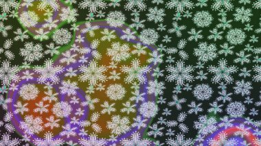 El çizimi çiçekli soyut çizim kalıbı. Raster illüstrasyonu. Gri renkli çiçekler.