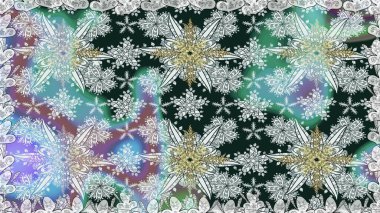 Raster illüstrasyonu. Gri kıvırcık çiçekler gri renkte şekillenir. Klasik çiçek tasarım elementleri.