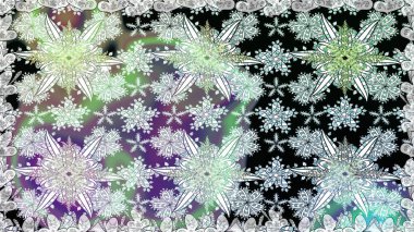 Düz Çiçek Elementleri Tasarımı. Renkli Bahar Temalı Kusursuz Arkaplan. Güzel çiçek deseni. Tarafsız renklerde çiçekler.