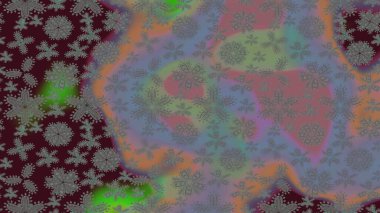 Kar tanesi arka planı. Raster illüstrasyonu. Raster Noel soyut renkli arkaplan ve düşen kar tanesi.