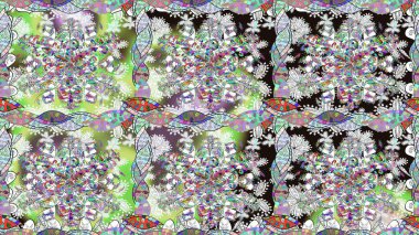 Anti-stres için soyut örnek sayfası. Tarafsız renklerde. Raster illüstrasyonu.