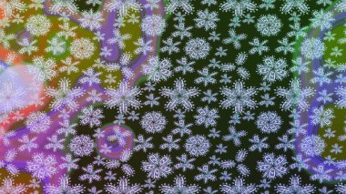 Üzerinde gri renkte karalamalar olan çiçek desenleri çiz. Raster illüstrasyonu.