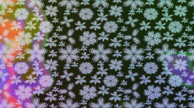 Çiçek süslemeli çizim deseni. Gri renkli çiçekler. Raster illüstrasyonu.