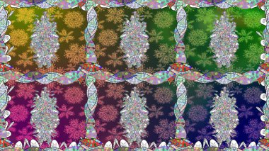 Parlak renkli çiçekleri ve yeşil renkli yaprakları olan kusursuz çiçek desenleri. Halk tarzı. Modern çiçek arkaplanı. Moda baskıları için zarif bir şablon.