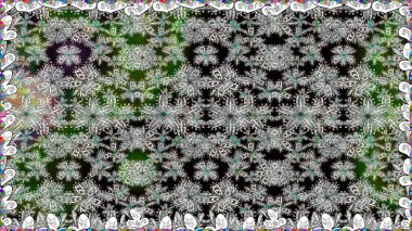 Kumaş desenli papatya çiçeği detayı. Gri renkli çiçekler.