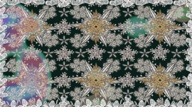 Raster illüstrasyonu. Tomurcukları çiçek olan sevimli bir çiçek deseni. Eski usul. Kumaş, tekstil, duvar kağıdı baskısı için. Kusursuz bir geçmişi var. Raster..