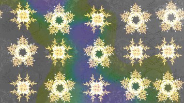 Sevimli çiçek raster deseni. Düz Çiçek Elementleri Tasarımı. Renkli Yaz Temalı eskiz kalıbı. Gri renkli çiçekler.