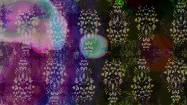 Çiçek deseni. Gri renkli çiçek çizimi. Şatafatlı bahar bahçesi dokusu. Raster illüstrasyonu. Gri renkli çiçekler.