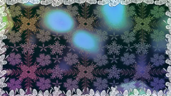 Tekstil, kumaş, ambalaj, hatıra defteri için hoş bir çiçek arkaplanı. El çizimi çiçekli, pürüzsüz bir desen. Mavi arka planda. Çocuksu tasarım.