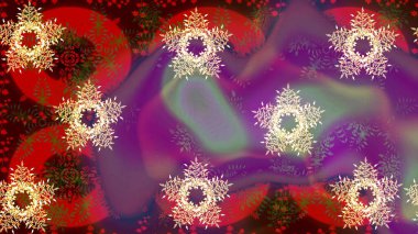 El çizimi çiçekli, soyut, pürüzsüz desen. Raster illüstrasyonu. Mor renkte çiçekler.