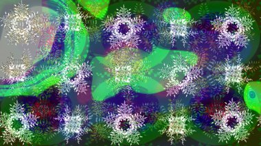 Kar Taneleri Karalamaları. El çizimi Noel Raster illüstrasyonu. Yeni Yıl Dekoratif Kar Taneleri Arkaplanı.