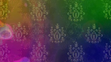 Yeşil renkli etnik çiçeklerle süslenmiş zarif bir eskiz şekli. Raster Çiçek İllüstrasyonu güzel tekstil..